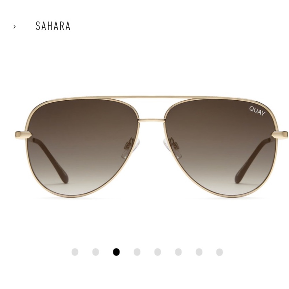 Quay x Desi sunglasses in gld/smktpe.